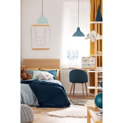 Dětská lampička PIKKI 1xE27/60W/230V modrá