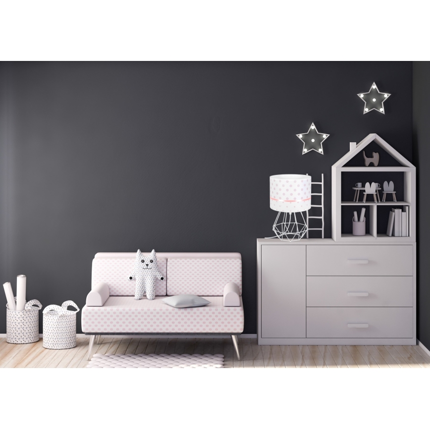 Dětská lampička PIKKI 1xE27/60W/230V růžová