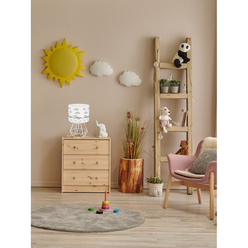 Dětská lampička PIKKI 1xE27/60W/230V šedá