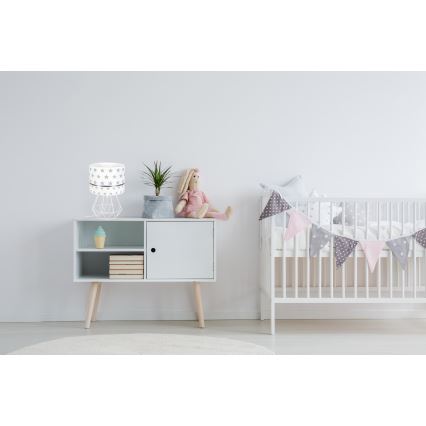 Dětská lampička PIKKI 1xE27/60W/230V šedá