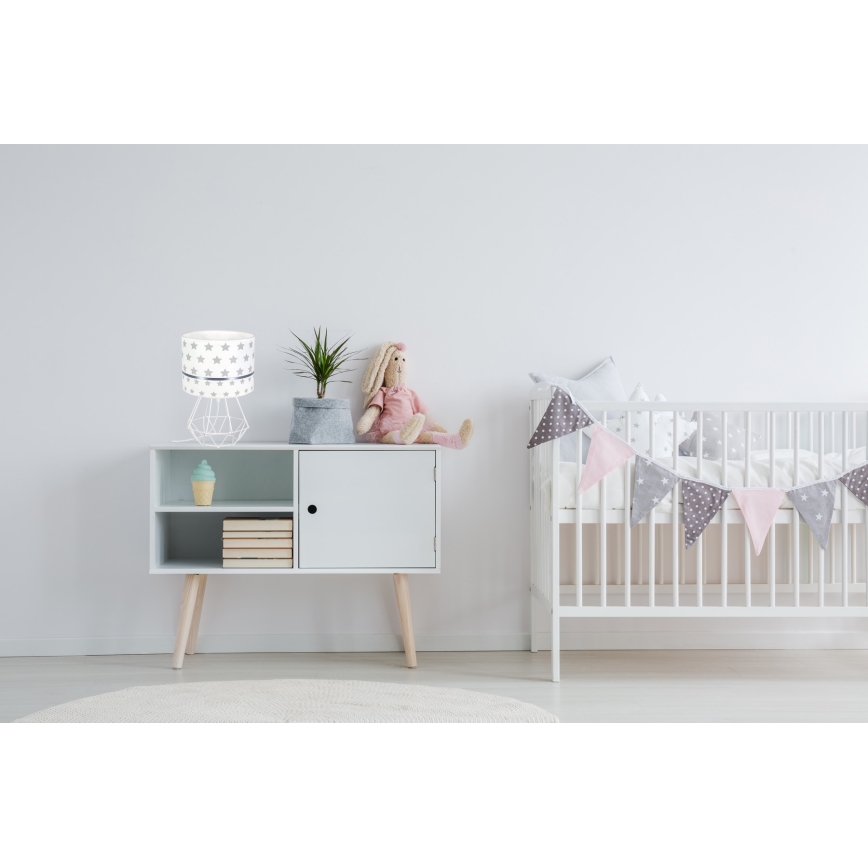 Dětská lampička PIKKI 1xE27/60W/230V šedá