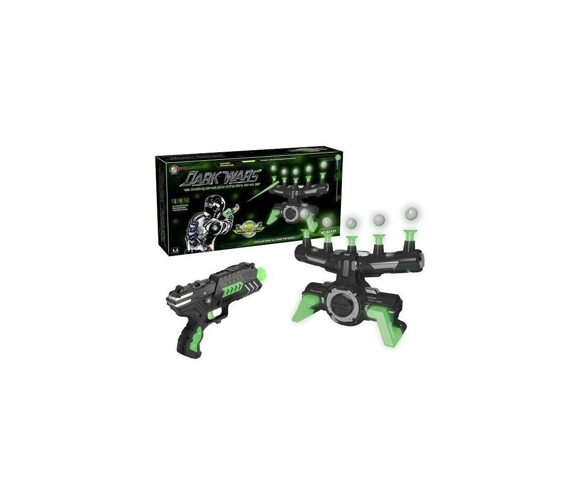 Hadex Dětská pistol s terčem 4xLR14 HD0464