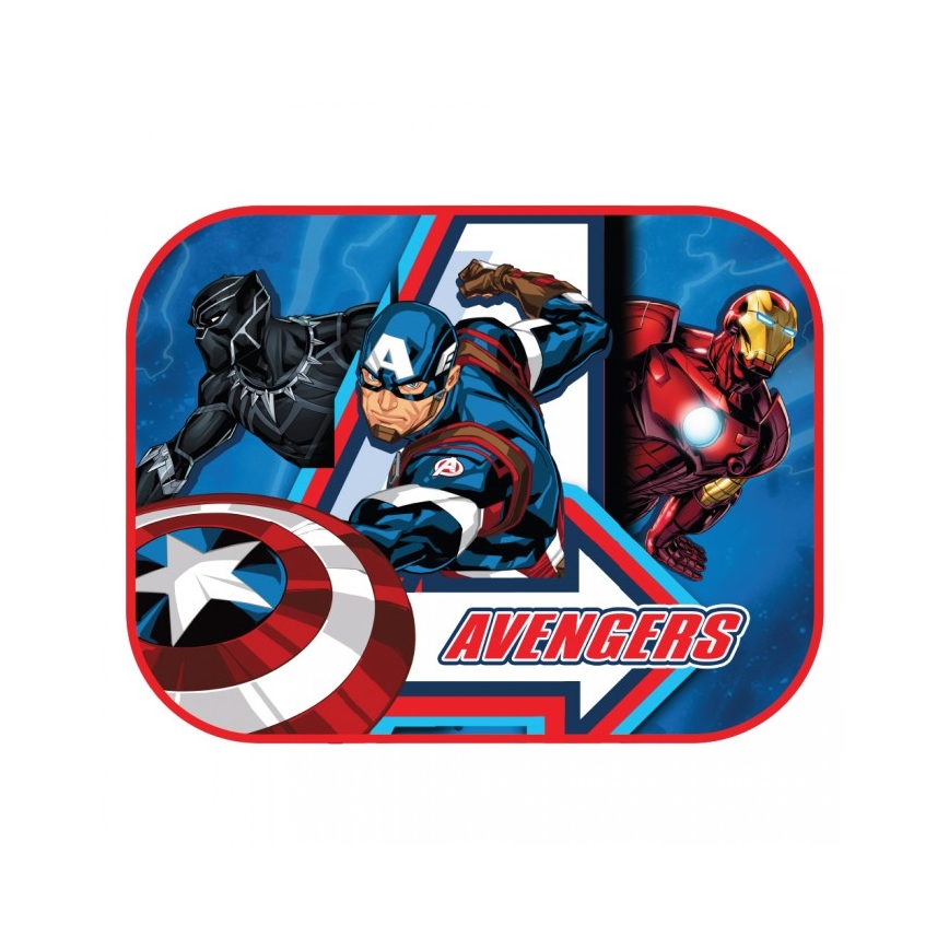 Dětská sluneční clona s přísavkou 2 ks AVENGERS