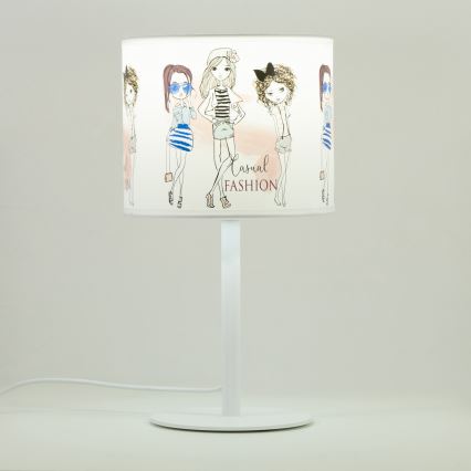 Dětská stolní lampa GIRLS VIBES 1xE27/60W/230V pr. 18 cm dívky