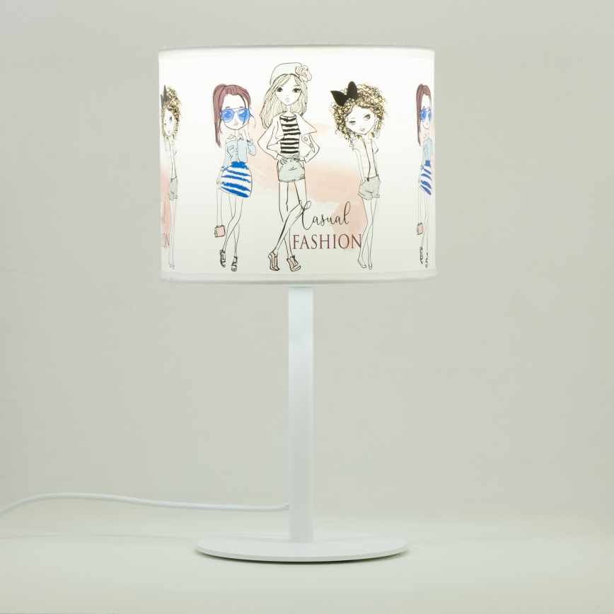 Dětská stolní lampa GIRLS VIBES 1xE27/60W/230V pr. 18 cm dívky