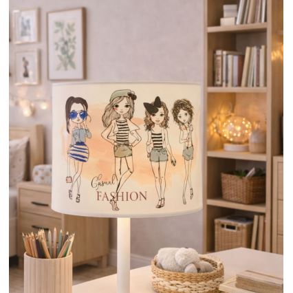 Dětská stolní lampa GIRLS VIBES 1xE27/60W/230V pr. 18 cm dívky