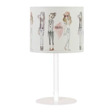 Dětská stolní lampa GIRLS VIBES 1xE27/60W/230V pr. 18 cm dívky