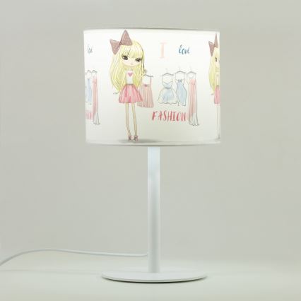 Dětská stolní lampa GIRLS VIBES 1xE27/60W/230V pr. 18 cm I love fashion