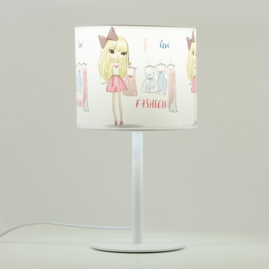 Dětská stolní lampa GIRLS VIBES 1xE27/60W/230V pr. 18 cm I love fashion