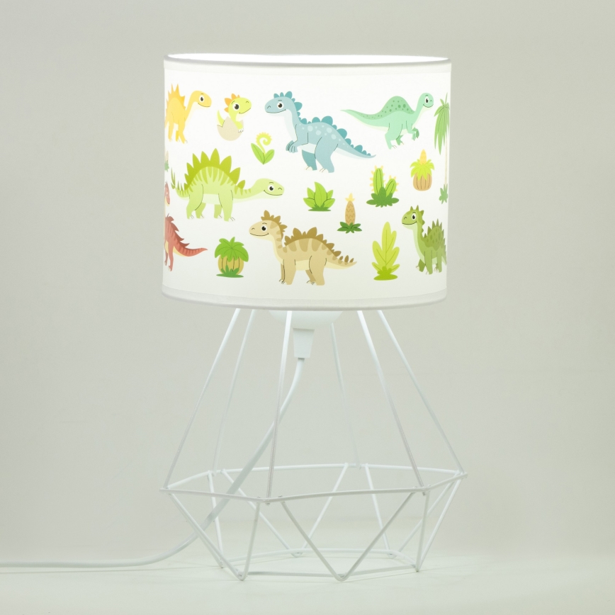 Dětská stolní lampa KIDS ROOM 1xE27/60W/230V pr. 18 cm dinosaurus