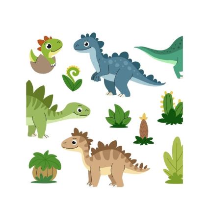 Dětská stolní lampa KIDS ROOM 1xE27/60W/230V pr. 18 cm dinosaurus