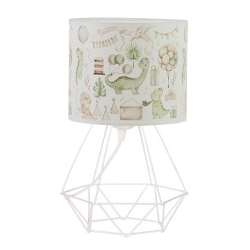 Dětská stolní lampa KIDS ROOM 1xE27/60W/230V pr. 18 cm dinosaurus