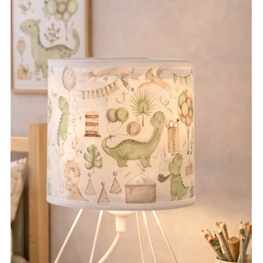 Dětská stolní lampa KIDS ROOM 1xE27/60W/230V pr. 18 cm dinosaurus