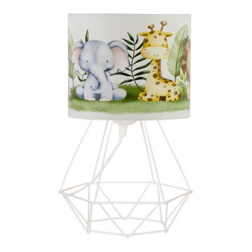 Dětská stolní lampa KIDS ROOM 1xE27/60W/230V pr. 18 cm džungle