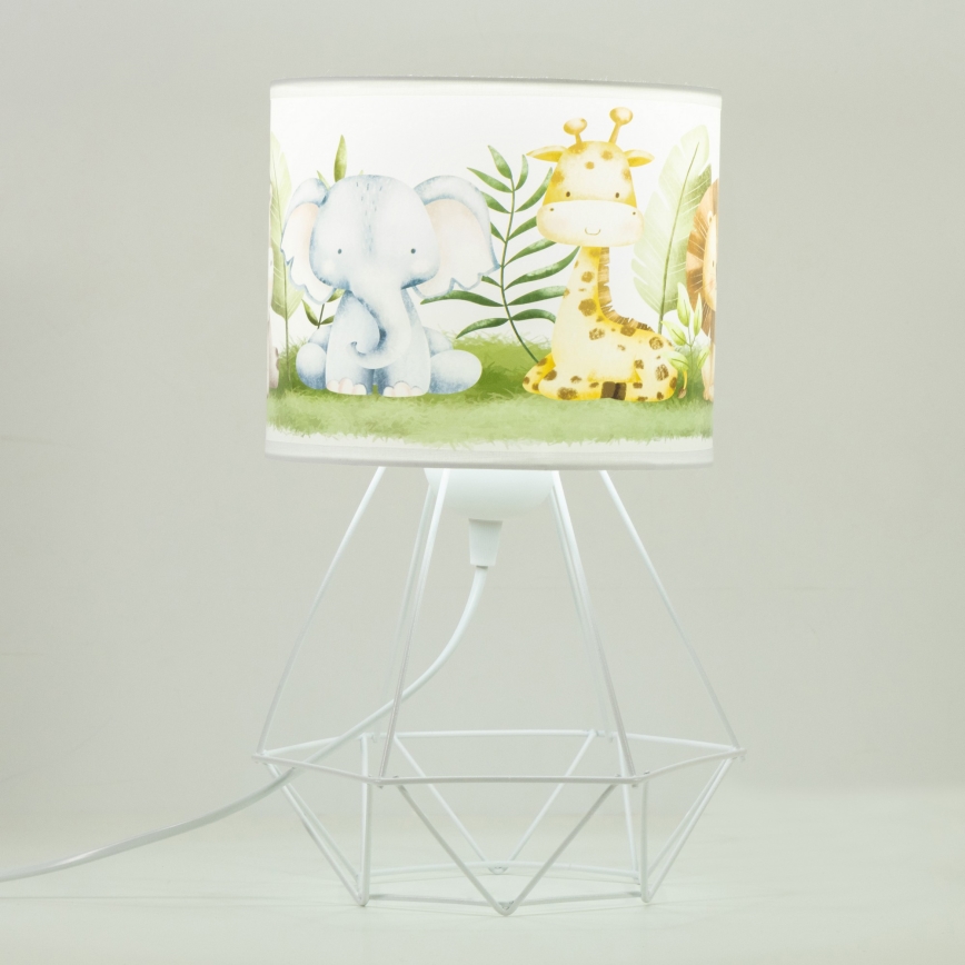 Dětská stolní lampa KIDS ROOM 1xE27/60W/230V pr. 18 cm džungle
