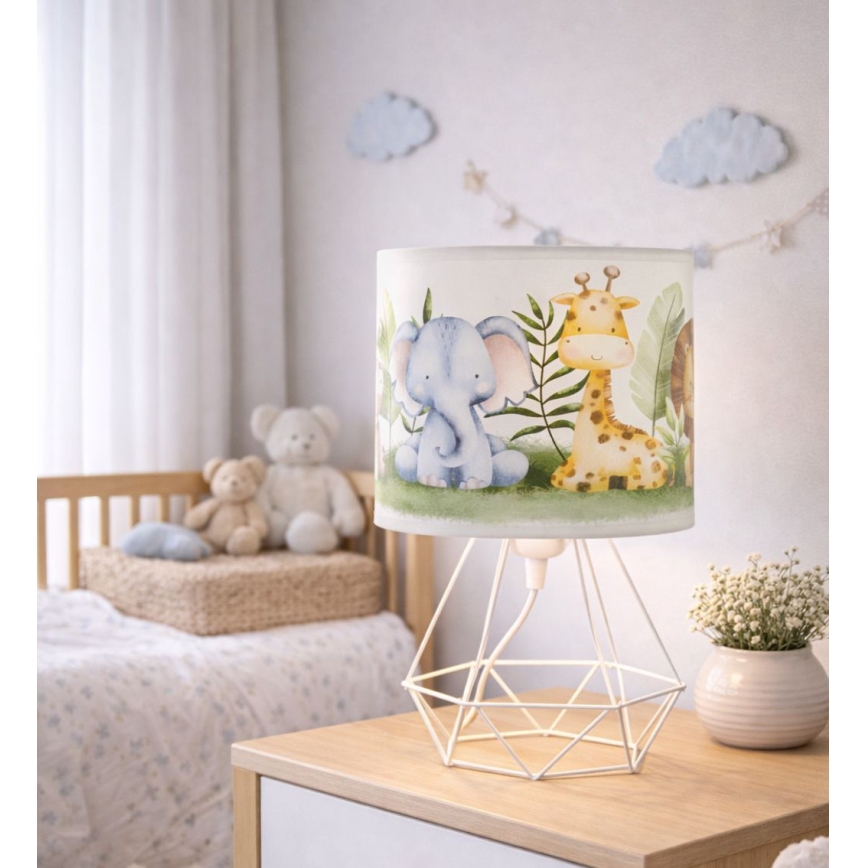 Dětská stolní lampa KIDS ROOM 1xE27/60W/230V pr. 18 cm džungle