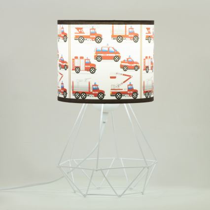 Dětská stolní lampa KIDS ROOM 1xE27/60W/230V pr. 18 cm hasiči