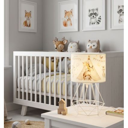 Dětská stolní lampa KIDS ROOM 1xE27/60W/230V pr. 18 cm zvířátka