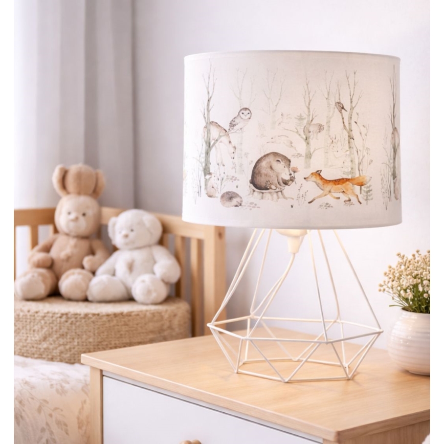 Dětská stolní lampa KIDS ROOM 1xE27/60W/230V pr. 18 cm zvířátka
