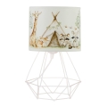 Dětská stolní lampa KIDS ROOM 1xE27/60W/230V pr. 18 cm zvířátka