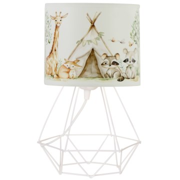 Dětská stolní lampa KIDS ROOM 1xE27/60W/230V pr. 18 cm zvířátka