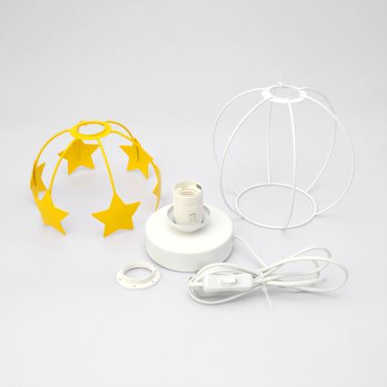 Dětská stolní lampa STARS 1xE27/15W/230V žlutá/bílá