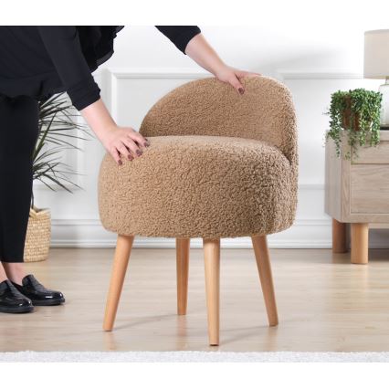 Dětské křeslo MIKI pr. 46 cm hnědá