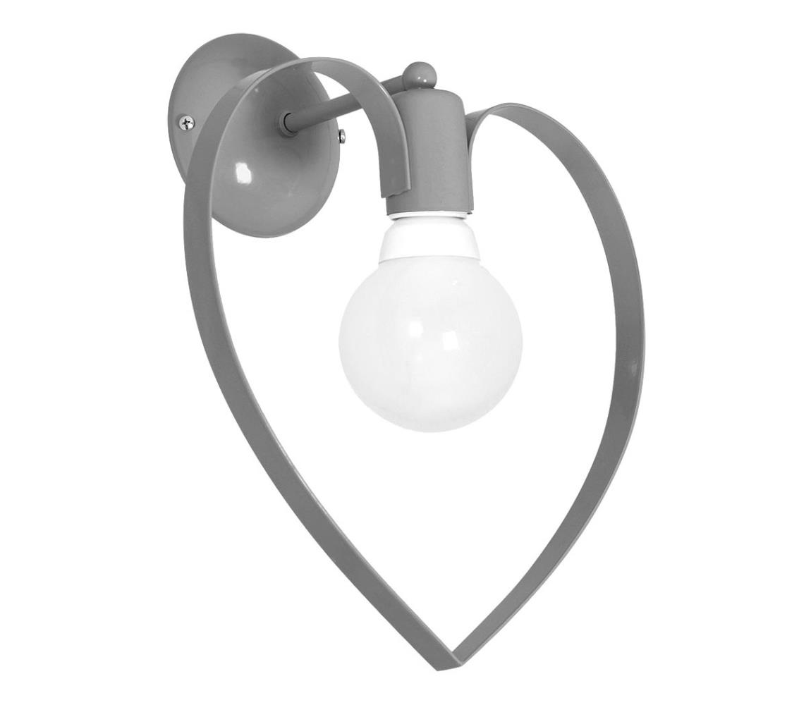 Milagro Dětské nástěnné svítidlo AMORE 1xE27/60W/230V šedá DE9821