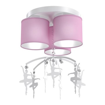 Dětské stropní svítidlo BALLET 3xE27/60W/230V