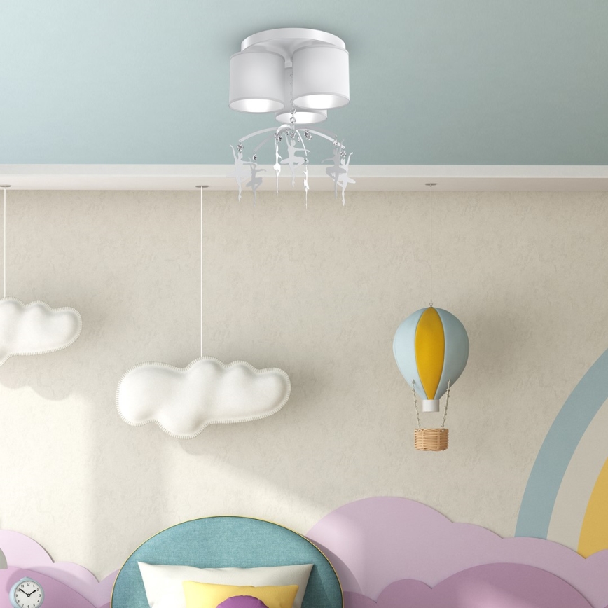 Dětské stropní svítidlo BALLET 3xE27/60W/230V
