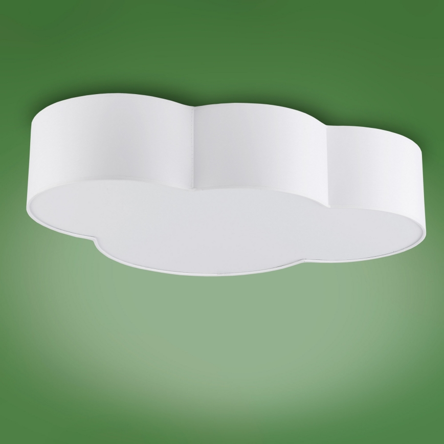 Dětské stropní svítidlo CLOUD 4xE27/15W/230V bílá