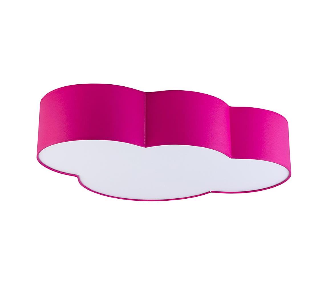 TK Lighting Dětské stropní svítidlo CLOUD 4xE27/15W/230V růžová TK1535