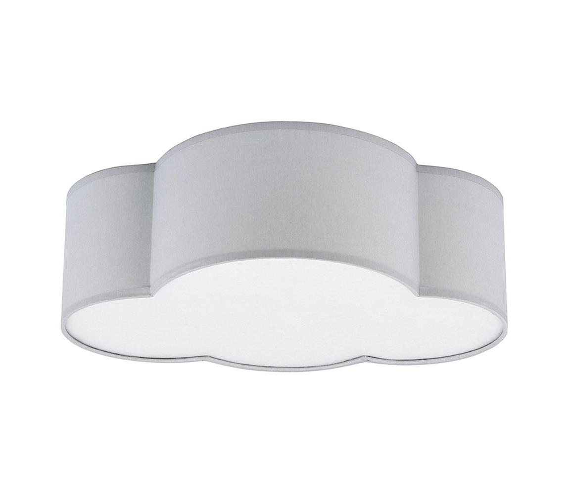 TK Lighting Dětské stropní svítidlo CLOUD MINI 2xE27/15W/230V šedá TK3144