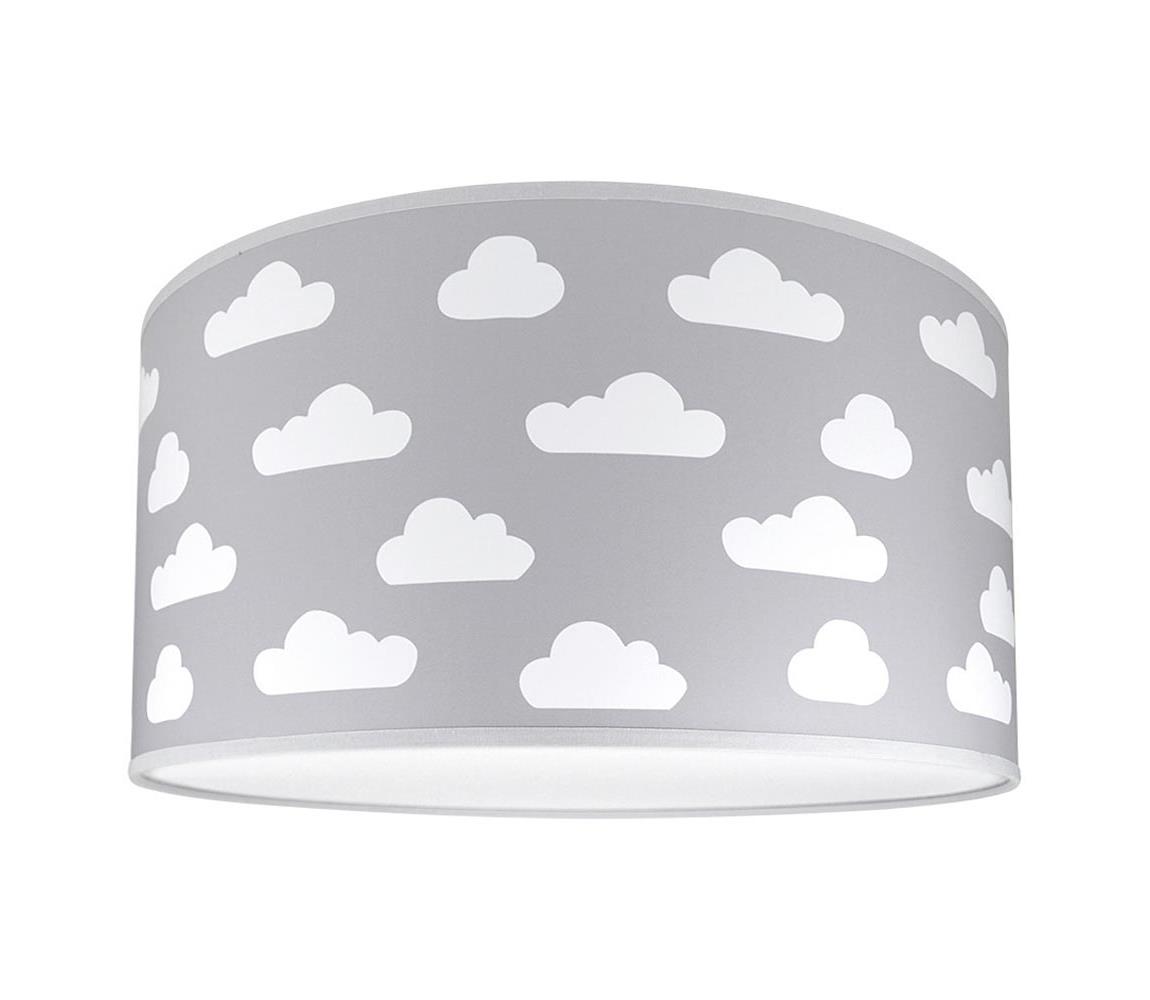 LAMPDAR Dětské stropní svítidlo CLOUDS GREY 2xE27/60W/230V šedá SA0661