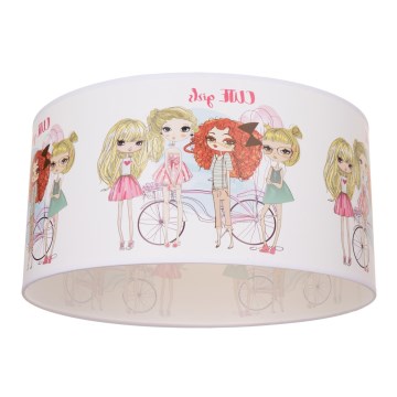 Dětské stropní svítidlo GIRLS VIBES 1xE27/60W/230V pr. 40 cm dívky
