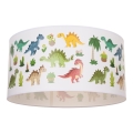 Dětské stropní svítidlo KIDS ROOM 1xE27/60W/230V pr. 40 cm dinosaurus