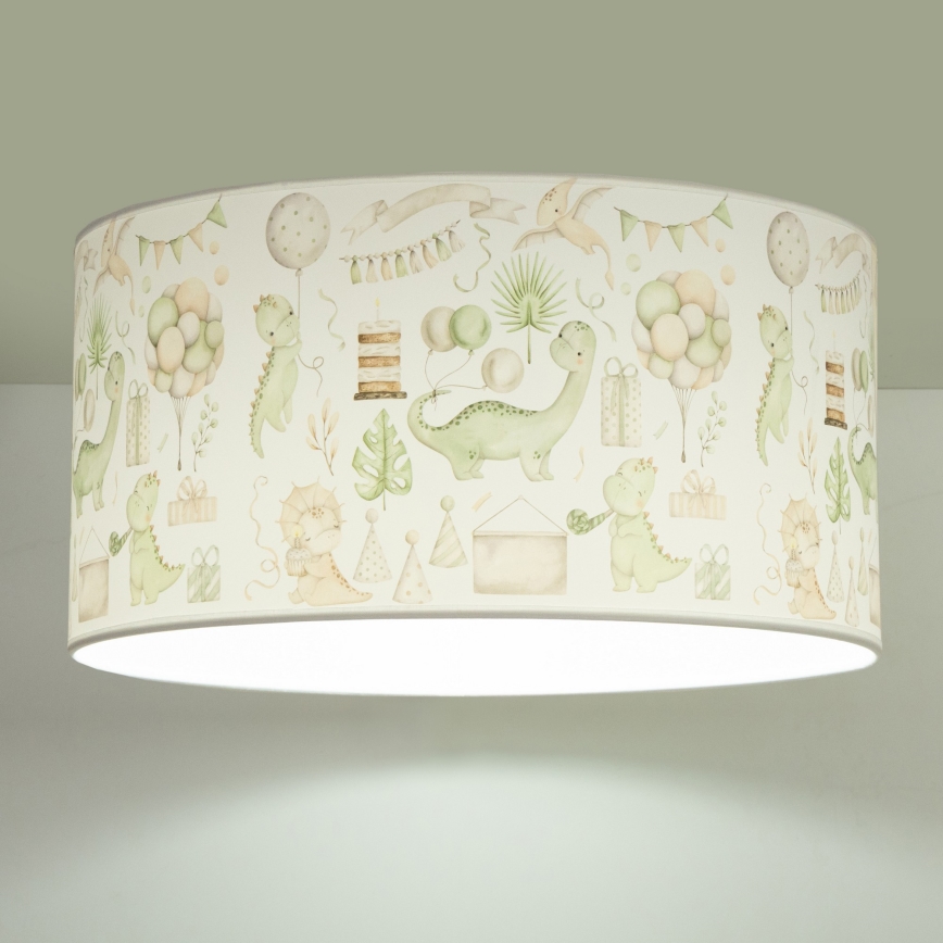 Dětské stropní svítidlo KIDS ROOM 1xE27/60W/230V pr. 40 cm dinosaurus