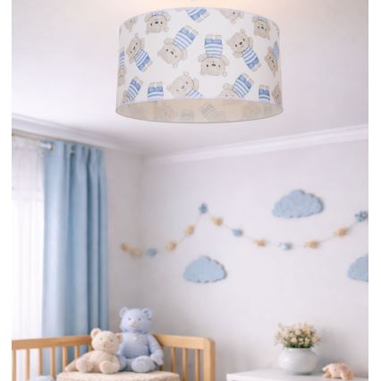 Dětské stropní svítidlo KIDS ROOM 1xE27/60W/230V pr. 40 cm medvídek