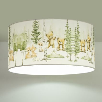 Dětské stropní svítidlo KIDS ROOM 1xE27/60W/230V pr. 40 cm zvířátka