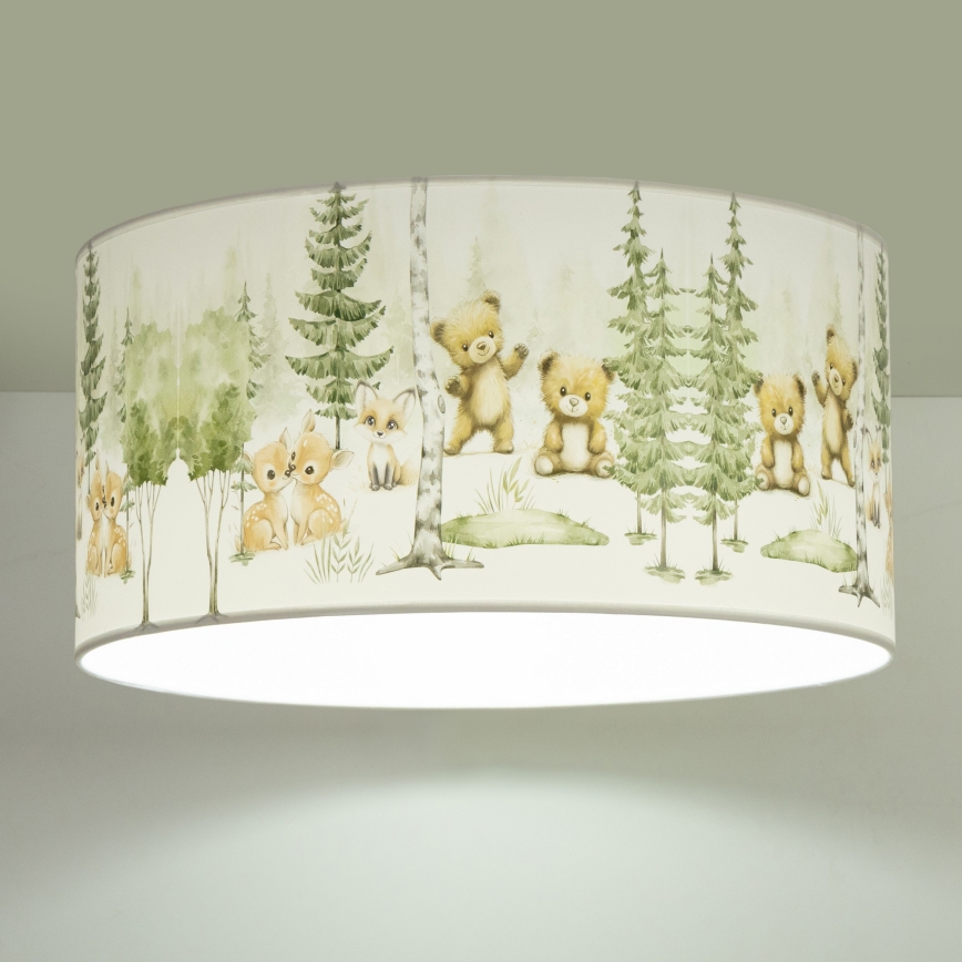 Dětské stropní svítidlo KIDS ROOM 1xE27/60W/230V pr. 40 cm zvířátka