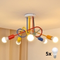 Dětské stropní svítidlo OXFORD 5xE27/60W/230V