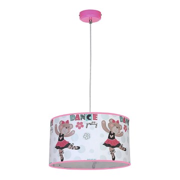 Dětské závěsné svítidlo BAMBINO 1xE27/40W/230V růžová