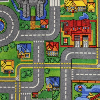 Dětský koberec PLAYTOWN 120x170 cm pestrobarevná/město