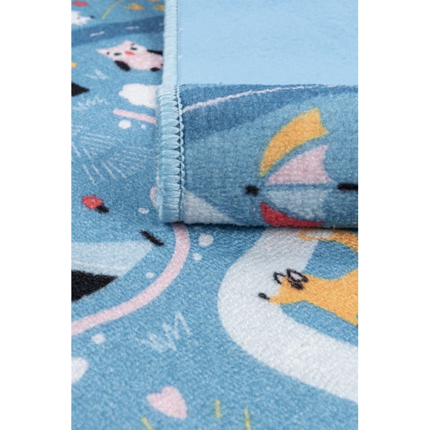 Dětský koberec STELLA STREETS 120x170 cm modrá/město