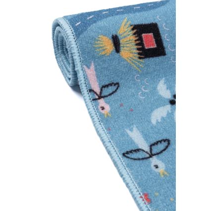 Dětský koberec STELLA STREETS 120x170 cm modrá/město