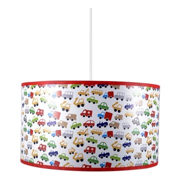 Dětský lustr AUTA 1xE27/60W/230V Dětský lustr AUTA 1xE27/60W/230V
