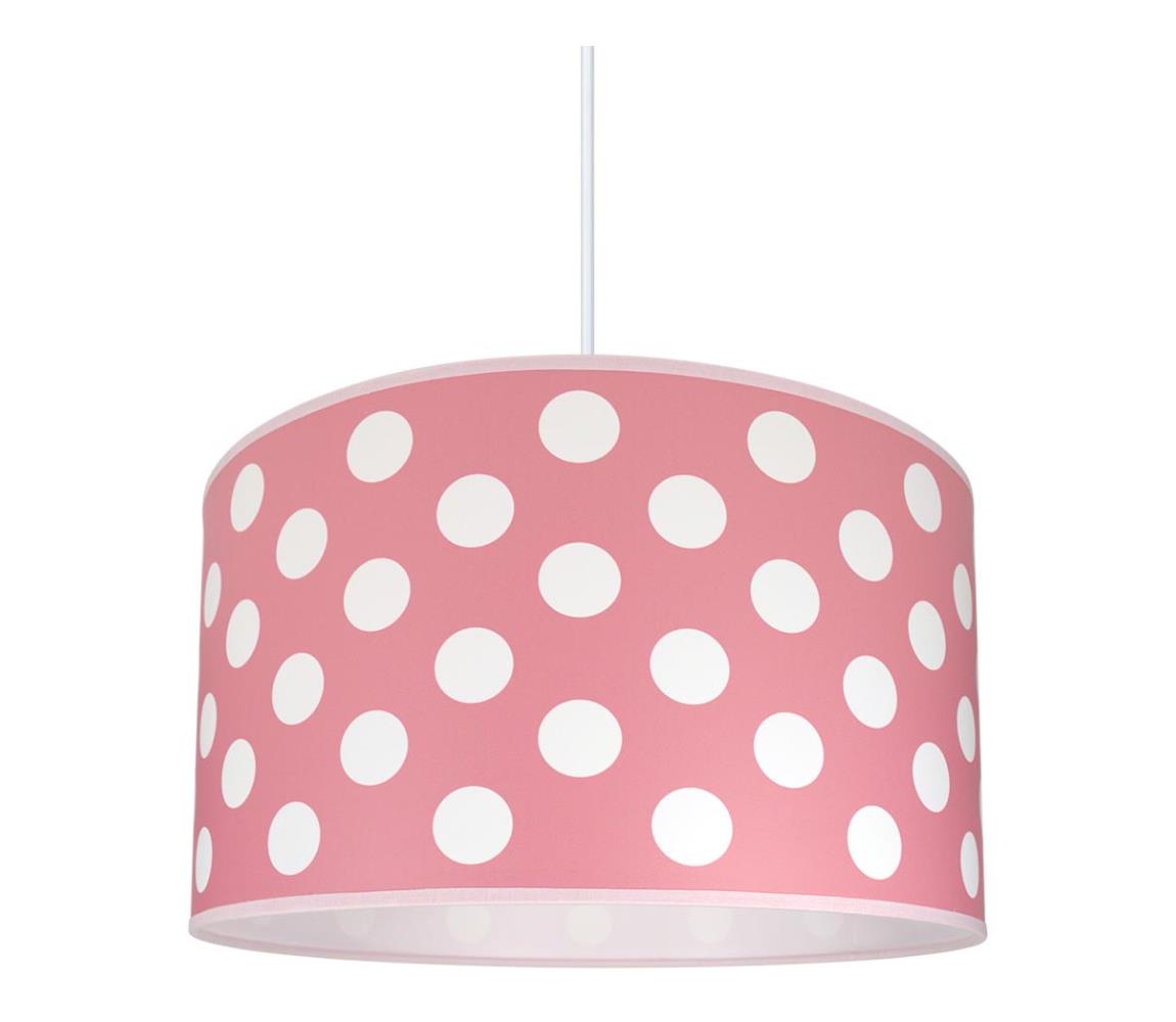 LAMPDAR Dětský lustr DOTS PINK 1xE27/60W/230V SA0306