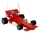 Dětský lustr Formule 4xE14/60W červená