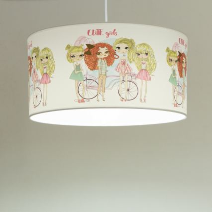 Dětský lustr GIRLS VIBES 1xE27/60W/230V pr. 40 cm dívky