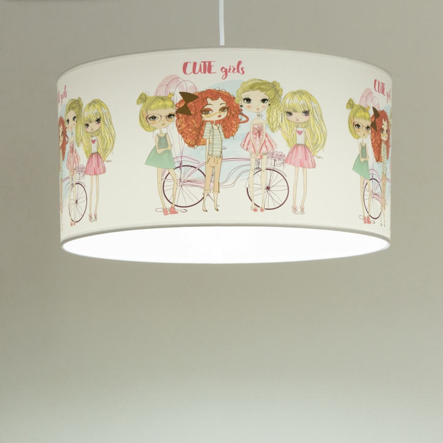 Dětský lustr GIRLS VIBES 1xE27/60W/230V pr. 40 cm dívky